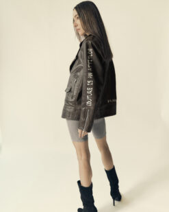 Oversized Couture is an attitude leather jacket