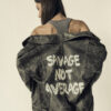 SAVAGE NOT AVERAGE leather jacket