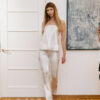 Silk strapless top